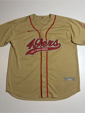Nike San Francisco 49ers Joe Montana #16
Football Jersey Gold Mens XL